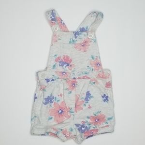 Floral shortalls